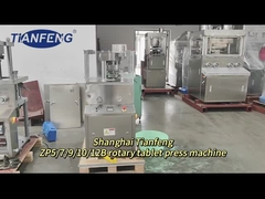 Spessore della compressa 2-6 mm Macchina di stampa delle compresse 12600 pcs Capacità massima di riempimento 15 mm