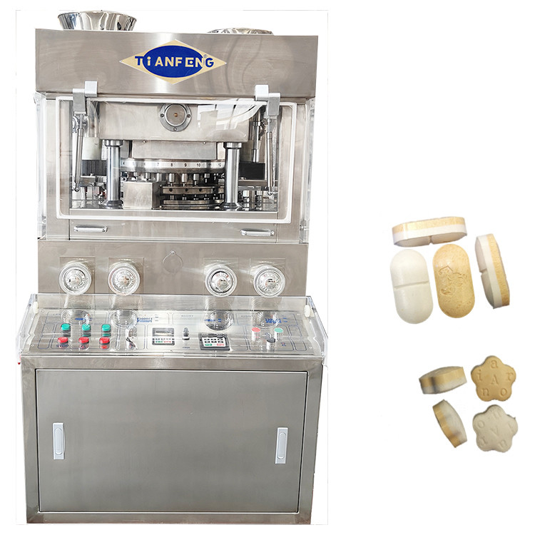 Macchina rotativa a doppio strato ZPW31 per compresse a pillola 60000 pezzi/ora con 2 alimentatori forzati