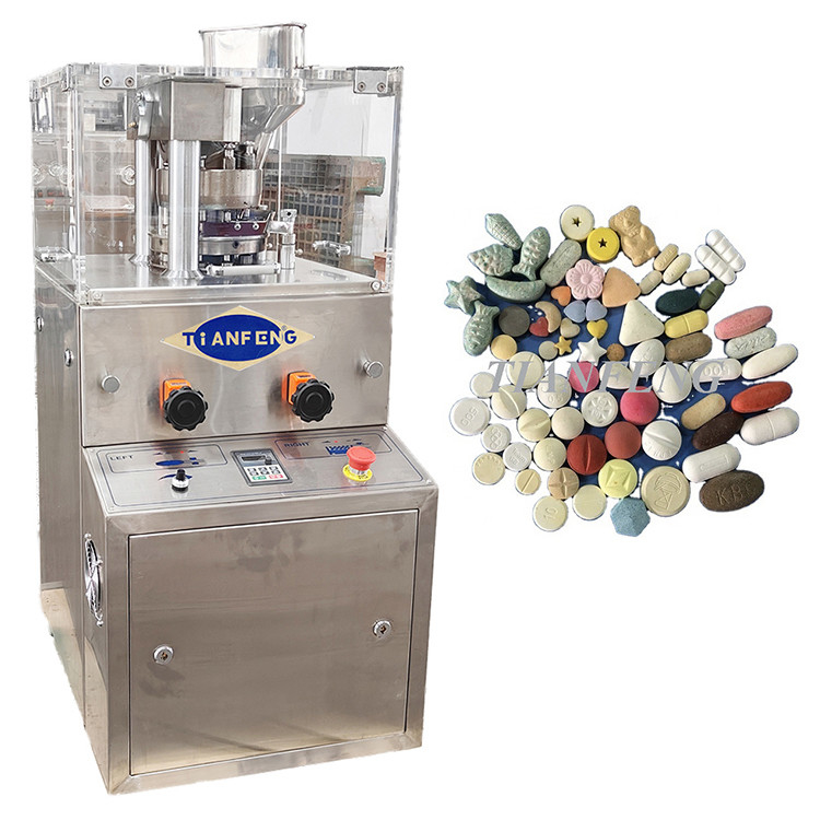 ZP5 ZP7 ZP9 Macchina di compressione a compressione rotativa per compressione di compresse per le industrie chimiche alimentari 60kN Pressione