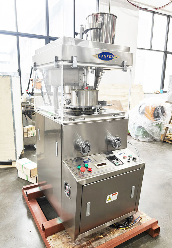 Industria farmaceutica macchina rotante per la stampa di compresse con potenza di 2,2 kW e massima produzione di compresse di 16200 pcs/h
