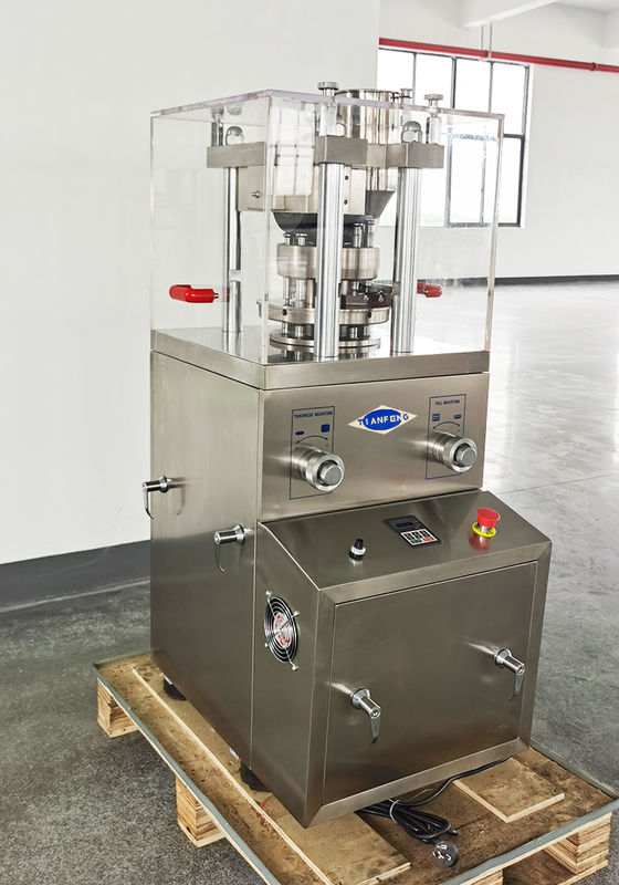 Compressa per compresse Macchina per la compressione di compresse con diametro massimo di 20 mm e velocità di rotazione della torretta di 0-36 giri/min