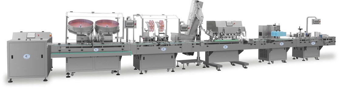 Linea di produzione automatica ad alta velocità 380V per riempimento di bottiglie con garanzia di 1 anno e capacità di 1000 PCS/anno