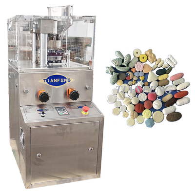 ZP5 ZP7 ZP9 Macchina di compressione a compressione rotativa per compressione di compresse per le industrie chimiche alimentari 60kN Pressione